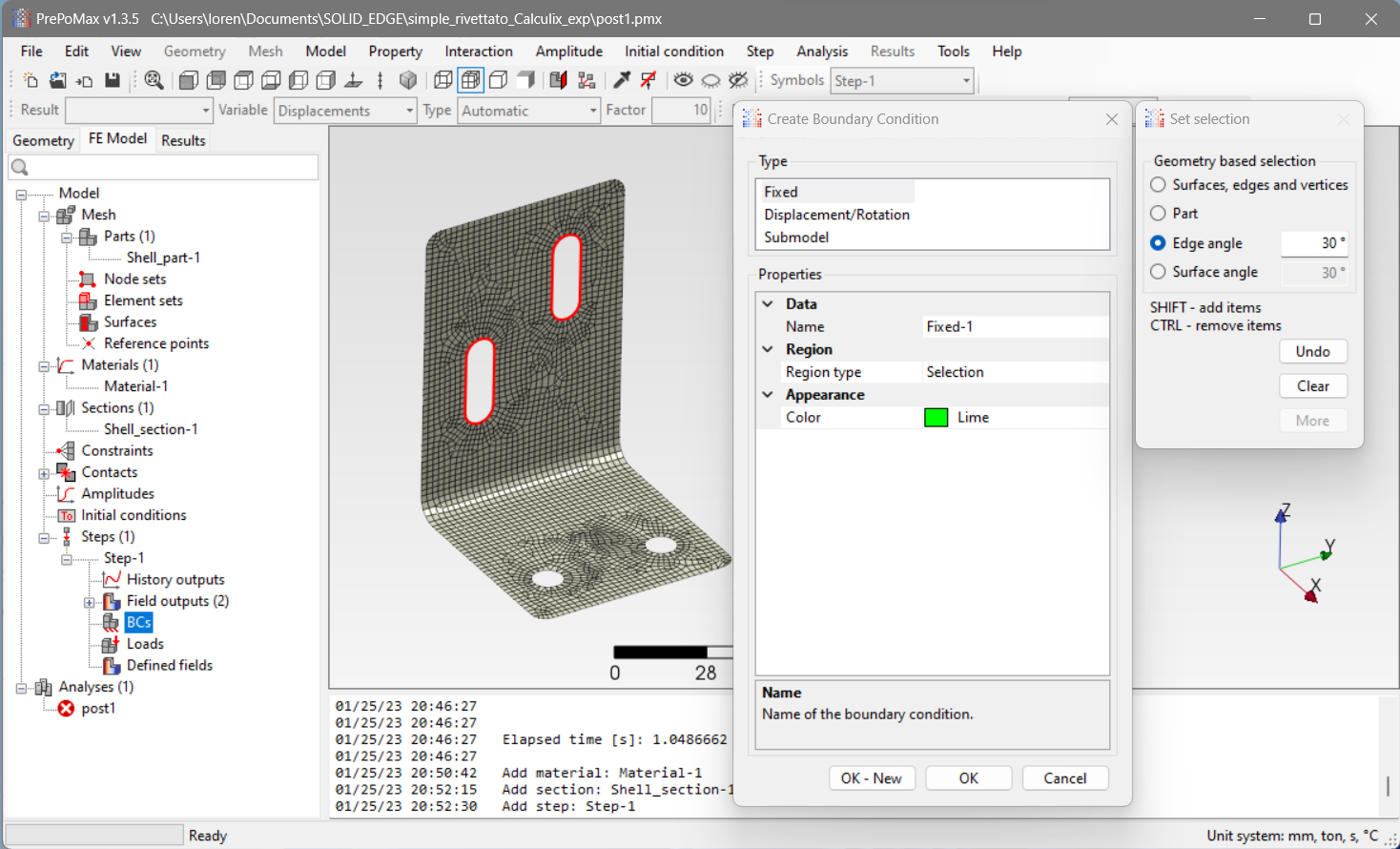 BC & Load definition