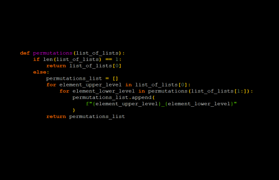Recursivity and permutations